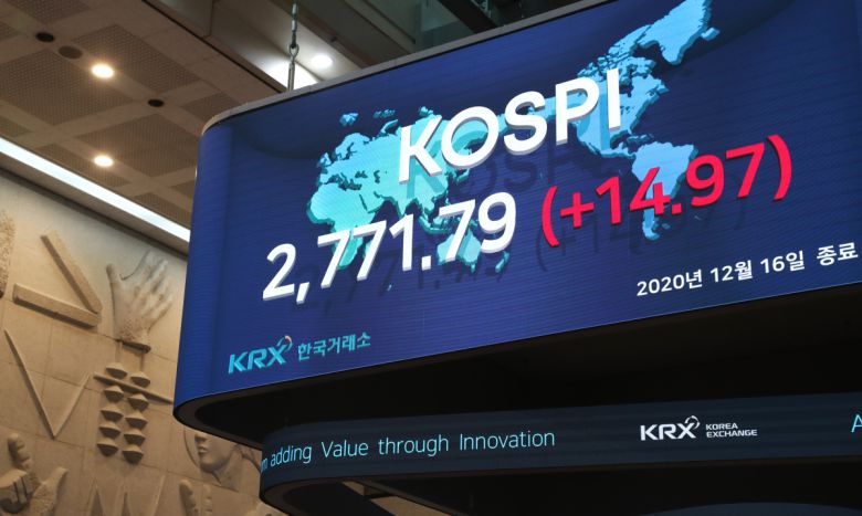 16일 코스피지수는 전 거래일 대비 14.97포인트(0.54%) 오른 2771.79인 사상 최고치로 장을 마감했다.()(출처=한국거래소)