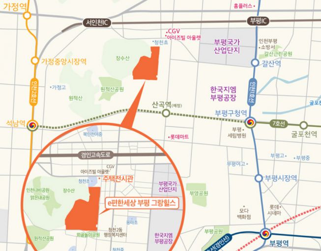 'e편한세상 부평 그랑힐스' 위치도(위치도=DL이앤씨 홈페이지)