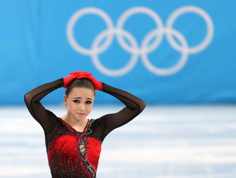 도핑 의혹을 받고 있는 러시아올림픽위원회(ROC)의 카밀라 발리예바. (뉴시스)