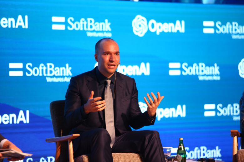 9일 여의도 63빌딩에서 진행된 '파이어사이드 챗 위드 오픈AI' 대담에 참석한 그렉 브로크먼 오픈AI 공동창업자.