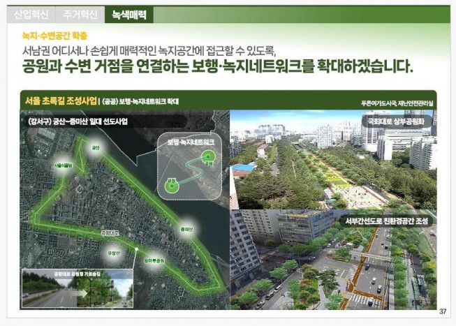 서울 서남권 대개조 구상도.