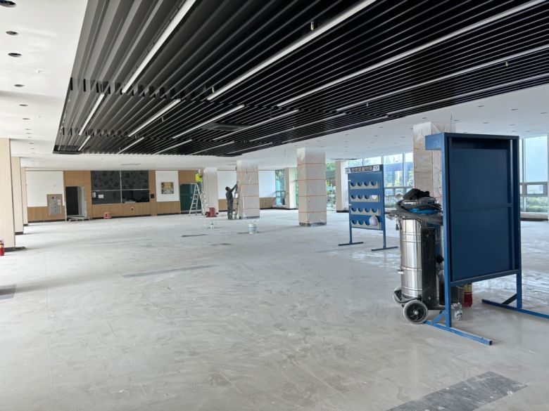 리모델링 공사가 진행 중인 우주항공청 임시 청사