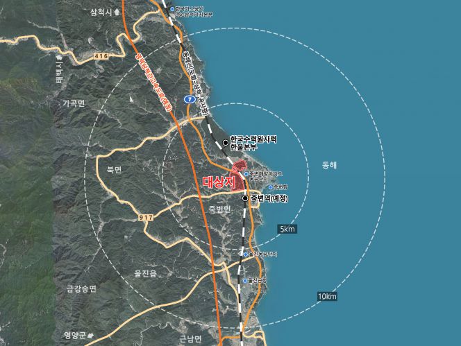 울진 국가산단 위치도.