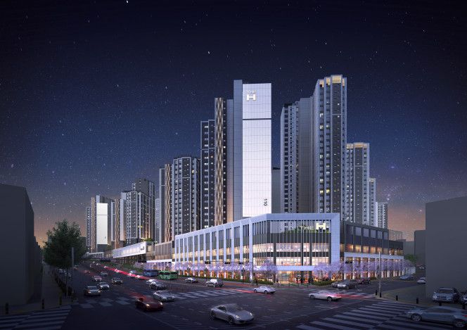 '디에이치 방배' 야경 투시도.