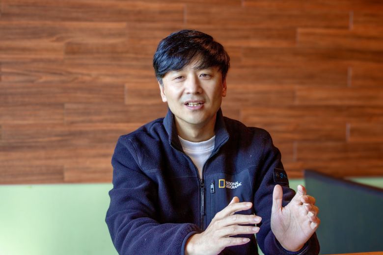 이현철 플레이오토 사업대표가 25일 서울 구로구 구로동 플레이오토 본사에서 이투데이와 인터뷰를 하며 회사 비전에 대해 설명하고 있다.