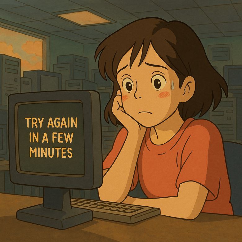 챗GPT가 폭발적인 스타일화 요청에 기다리는 사람들을 그려줬다.