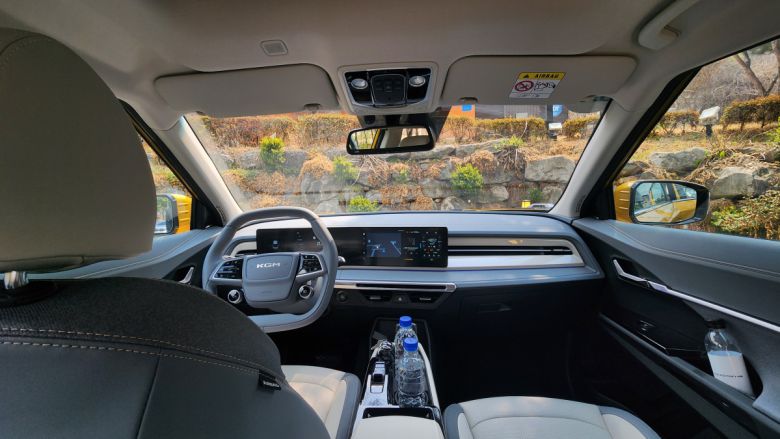 KGM ‘무쏘 EV’ 내부 모습.