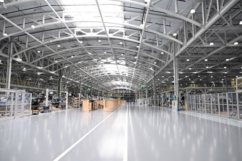 현대차그룹 메타플랜트 아메리카(HMGMA)의장 공장의 모습