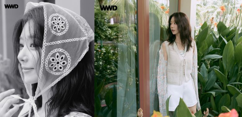 보헤미안 무드를 감각적으로 담아낸 배우 이주빈. (사진제공=WWD KOREA)