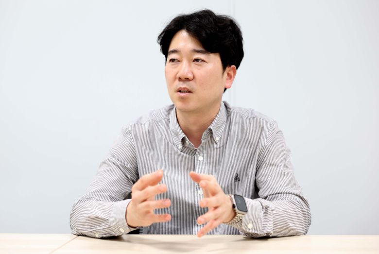 김용우 한국콜마 UV테크이노베이션연구소장이 7일 서울 서초구 한국콜마 종합기술원에서 이투데이와 인터뷰하고 있다.