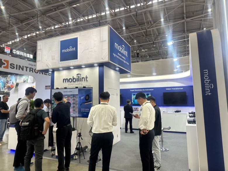 20일(현지시간) 대만 타이베이 난강전시장 ‘컴퓨텍스 2025’에 마련된 모빌린트 전시관.