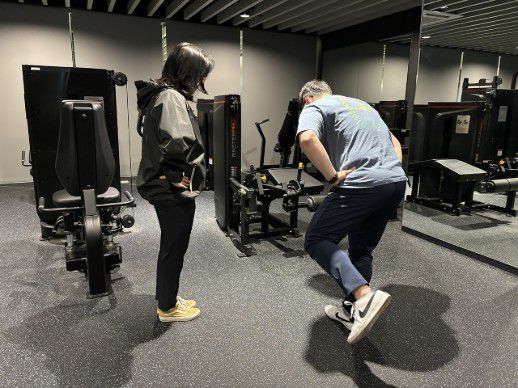 엑셈 사옥에 마련된 임직원 전용 헬스장.