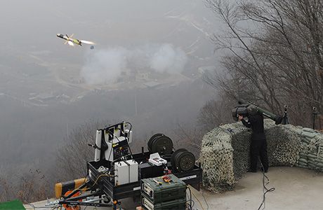 현궁의 발사 장면.
