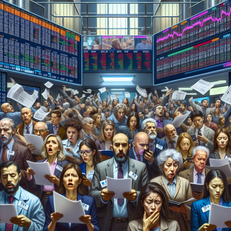 잘못된 정보로 혼란을 겪고 있는 투자자들의 모습.