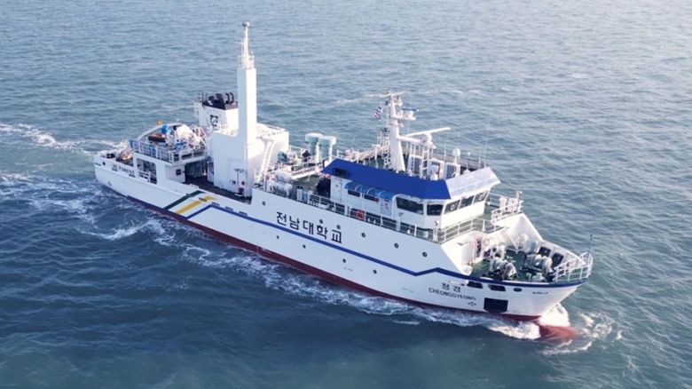 우선협상대상 선박의 설계 모델인 전남대학교 해양연구선 ‘청경호'.