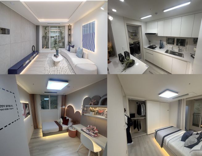 경기 남양주시 별내동 남양주왕숙지구 A-1 블록 주택전시관 내 견본주택.