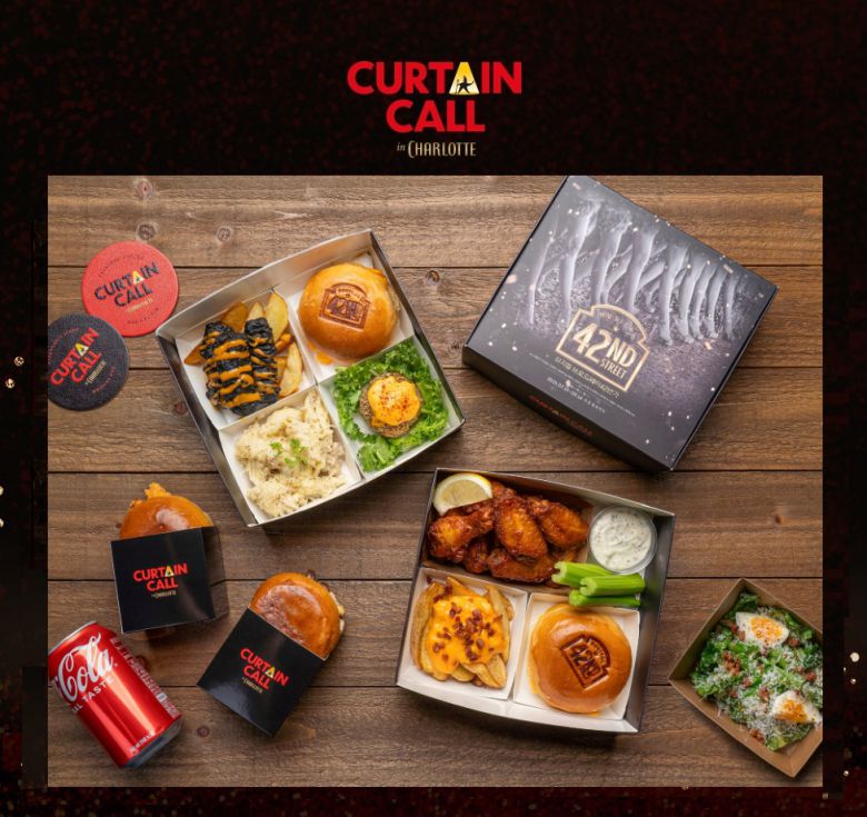 '브로드웨이 42번가'를 테마로 한 각종 음식들.