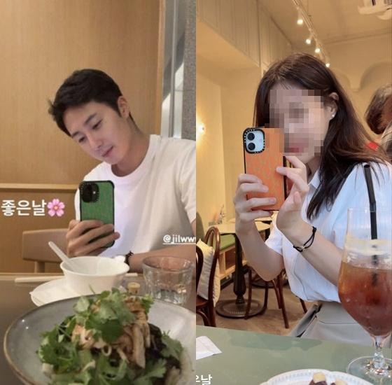 배우 정일우가 올렸다가 삭제한 사진.