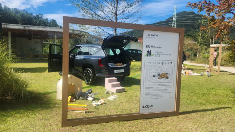 EV5 실내 연출 모습. 김채빈 기자 chaebi@