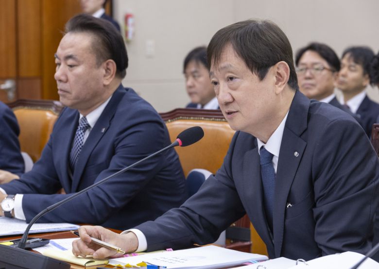 의원 질의에 답하는 이찬진 금융감독원장    (서울=연합뉴스) 황광모 기자 = 이찬진 금융감독원장이 21일 국회에서 열린 2025년도 정무위원회 국정감사에 출석해 의원 질의에 답하고 있다. 2025.10.21    hkmpooh@yna.co.kr/2025-10-21 12:09:38/<저작권자 ⓒ 1980-2025 ㈜연합뉴스. 무단 전재 재배포 금지, AI 학습 및 활용 금지>