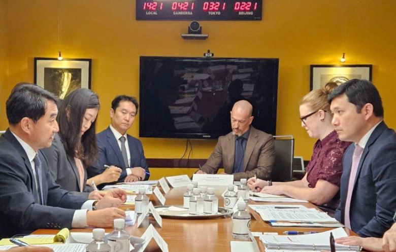 지난달 30일(현지시간) 미국 워싱턴DC에서 미 조지아주 한국인 구금 사태의 재발방지를 위해 '비자 워킹그룹' 첫 회의가 열리고 있다.