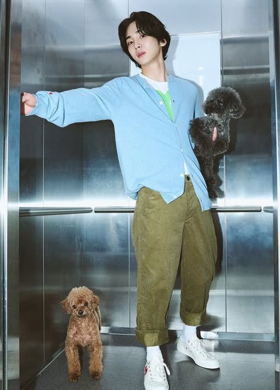 샤이니 키와 반려견 꼼데, 가르숑.