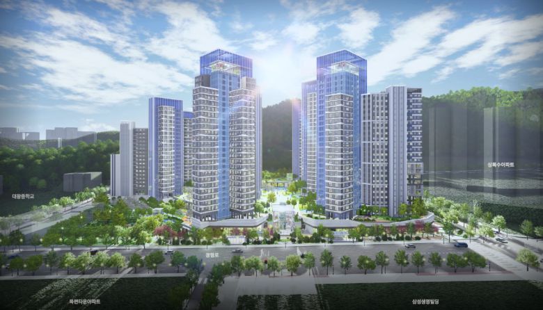 일원동 가람아파트 재건축 조감도