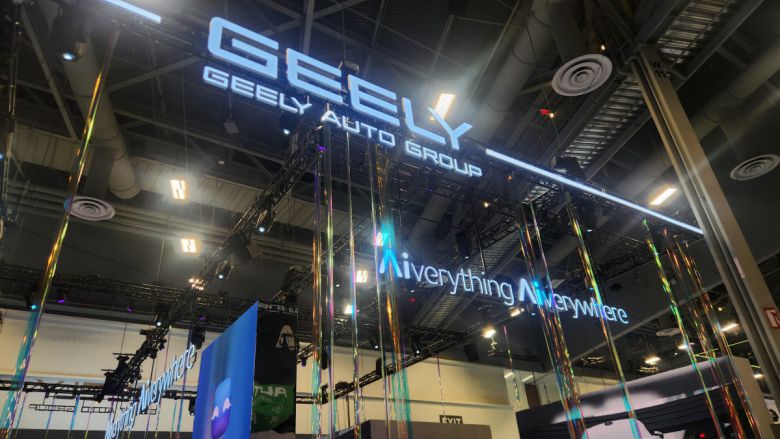 미국 라스베가스 컨벤션센터(LVCC)에 지리자동차그룹 부스가 차려졌다. 김채빈 기자 @chaebi