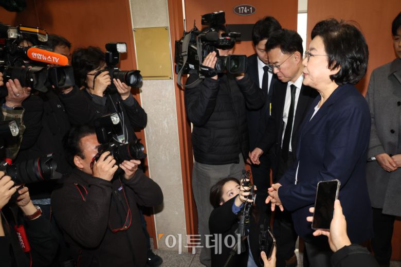 이혜훈 기획예산처 장관 후보자가 19일 서울 여의도 국회에서 인사청문회 관련 입장을 밝히고 있다. 고이란 기자 photoeran@