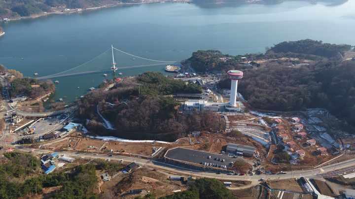 거창군 농촌 체류형 복합단지 조성 계획도.