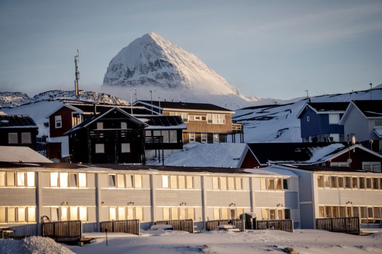 20일(현지시간) 그린란드 수도 누크의 전경.