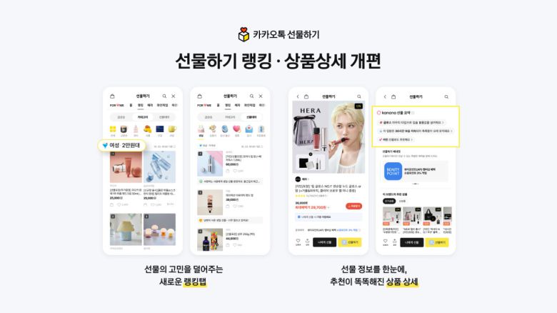 개편된 카카오톡 선물하기