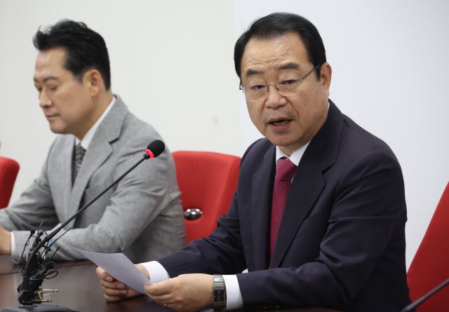 ▲국민의힘 정영환 공천관리위원장이 23일 여의도 당사에서 제12차 공관위 회의 결과를 발표하고 있다. ⓒ연합뉴스