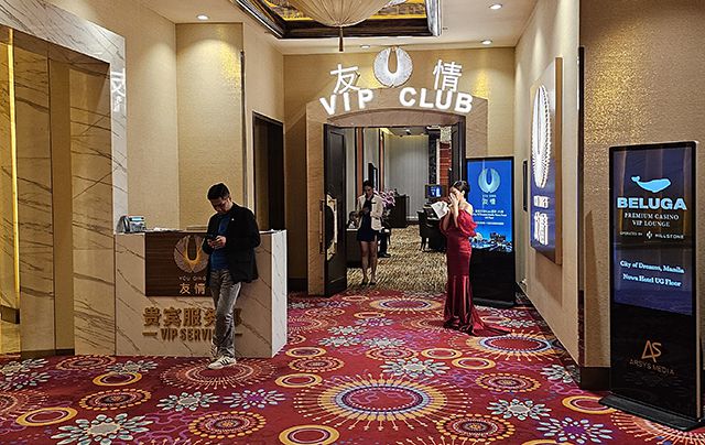 ▲필리핀 마닐라 카지노의 VIP룸 입구 모습. 최소 5000만원 이상의 게임머니를 지참한 고객들이 게임할 수 있는 젓킷방은 최고의 서비스로 유명하다. ⓒ프레시안