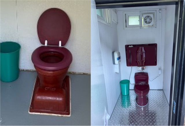 ▲ 대흥동유아숲체험원 공중화장실 리모델링 전(좌), 리모델링 후(우) ⓒ 프레시안(권용현)