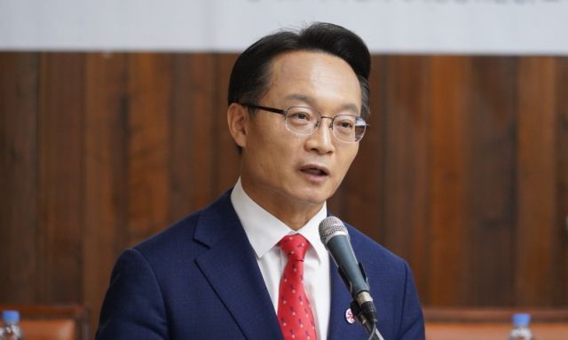 ▲조해진 경남 김해시乙 국민의힘 당협위원장. ⓒ프레시안(조민규)