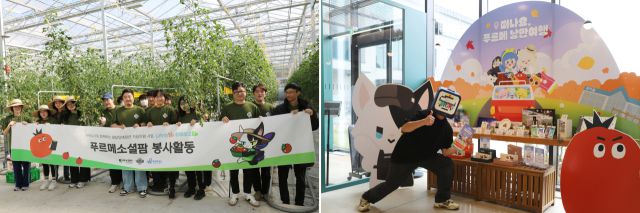 ▲ 넥슨은 푸르메재단과 다양한 사회공헌활동을 이어오고 있다. 사진은 경기도 여주 푸르메소셜팜에서 봉사활동하는 넥슨 마비노기팀 임직원 모습(왼쪽), 발달장애 청년의 자립을 돕기 위해 열린 '푸르메 낭만여행' 행사 모습. ⓒ푸르메재단