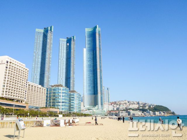▲부산 해운대해수욕장.ⓒ프레시안(강지원)