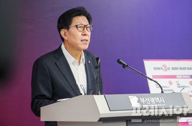 ▲박형준 부산시장.ⓒ프레시안(강지원)