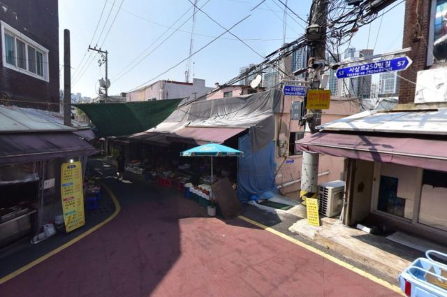 ▲괘법1구역 일대. 조병길 사상구청장이 지난 2월 매입한 주택은 오른쪽에 보이는 골목 안쪽에 있다. ⓒ네이버 지도 캡쳐