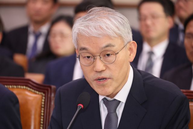 ▲천대엽 법원행정처장이 30일 서울 여의도 국회 법제사법위원회에서 열린 종합감사에서 답변하고 있다. ⓒ연합뉴스