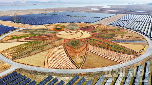 ▲해남 솔라시도 기업도시 태양의 정원ⓒ해남군