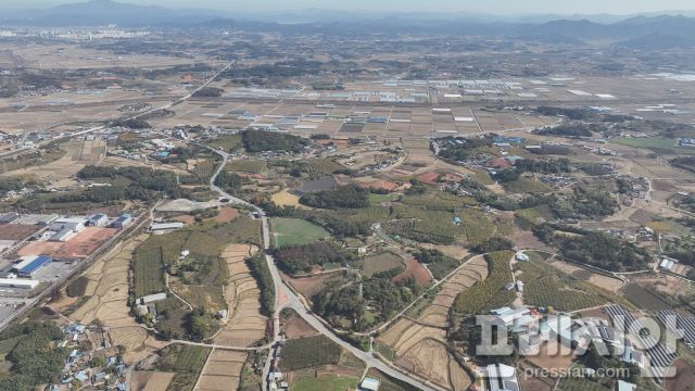 ▲나주시가 인공태양 연구시설 예비타당성조사 통과를 목표로 발 빠른 행정 대응에 나섰다. 사진은 인공태양 연구시설 예정 부지.ⓒ나주시