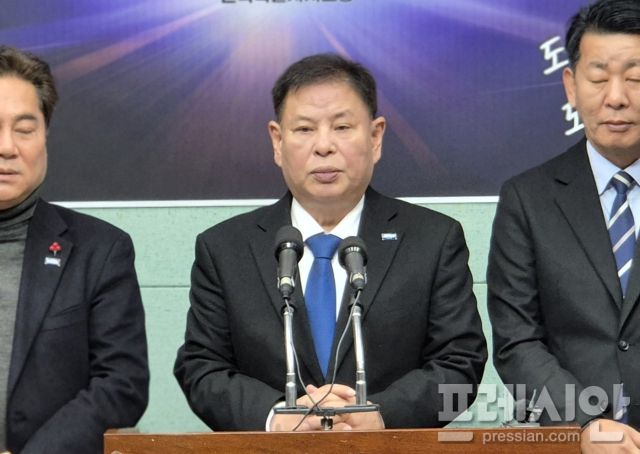 ▲정도상 조국혁신당 전북도당위원장이 발언하고 있다 .ⓒ프레시안(김하늘)