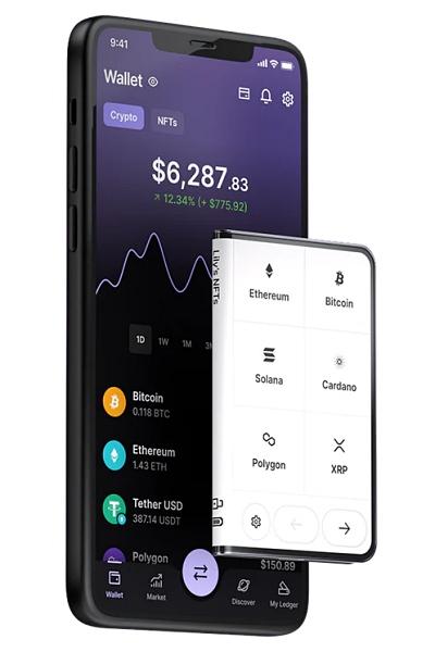 '렛저 스택'(Ledger Stax) 하드웨어 지갑 [사진: 렛저]