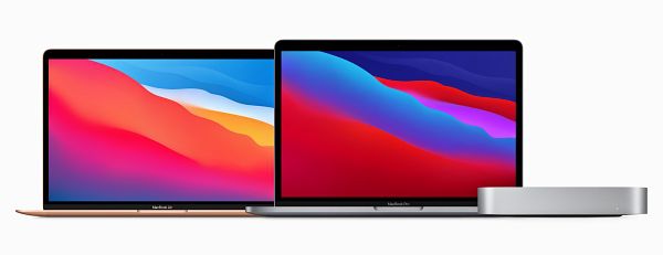 M1 프로세서를 탑재한 맥북에어, 맥북프로, 맥미니 [사진: 애플]