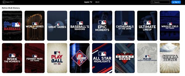 애플이 MLB와의 계약을 유지한다. [사진: 애플TV]