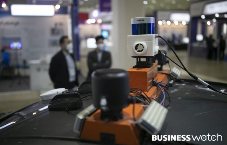 미래차 기술인 자율주행 기술도 대거 전시되고 있다. /사진=이명근 기자 qwe123@