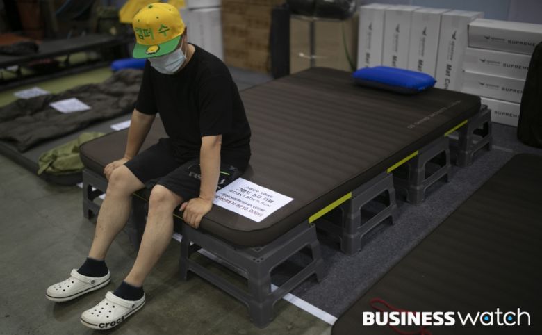 스패로우사의 차박 매트 /사진=이명근 기자 qwe123@