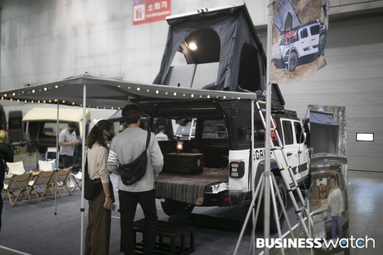 다양해진 차박 용품 /사진=이명근 기자 qwe123@